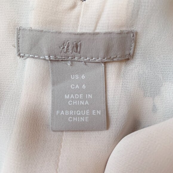 H&M Tropical Parrot Print Halter Neck Sleeveless Dress Size US 6 - Picture 2 of 9